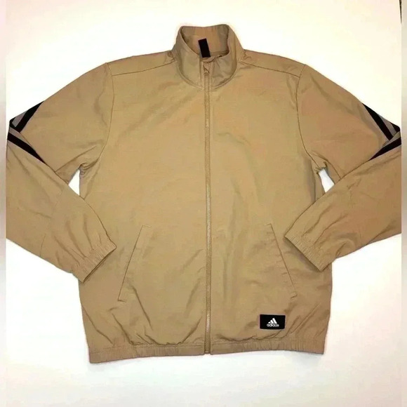 Adidas Mens Future Icon Stripe Splicing Woven Stand Collar Sports Jacket Size M - Picture 3 of 10
